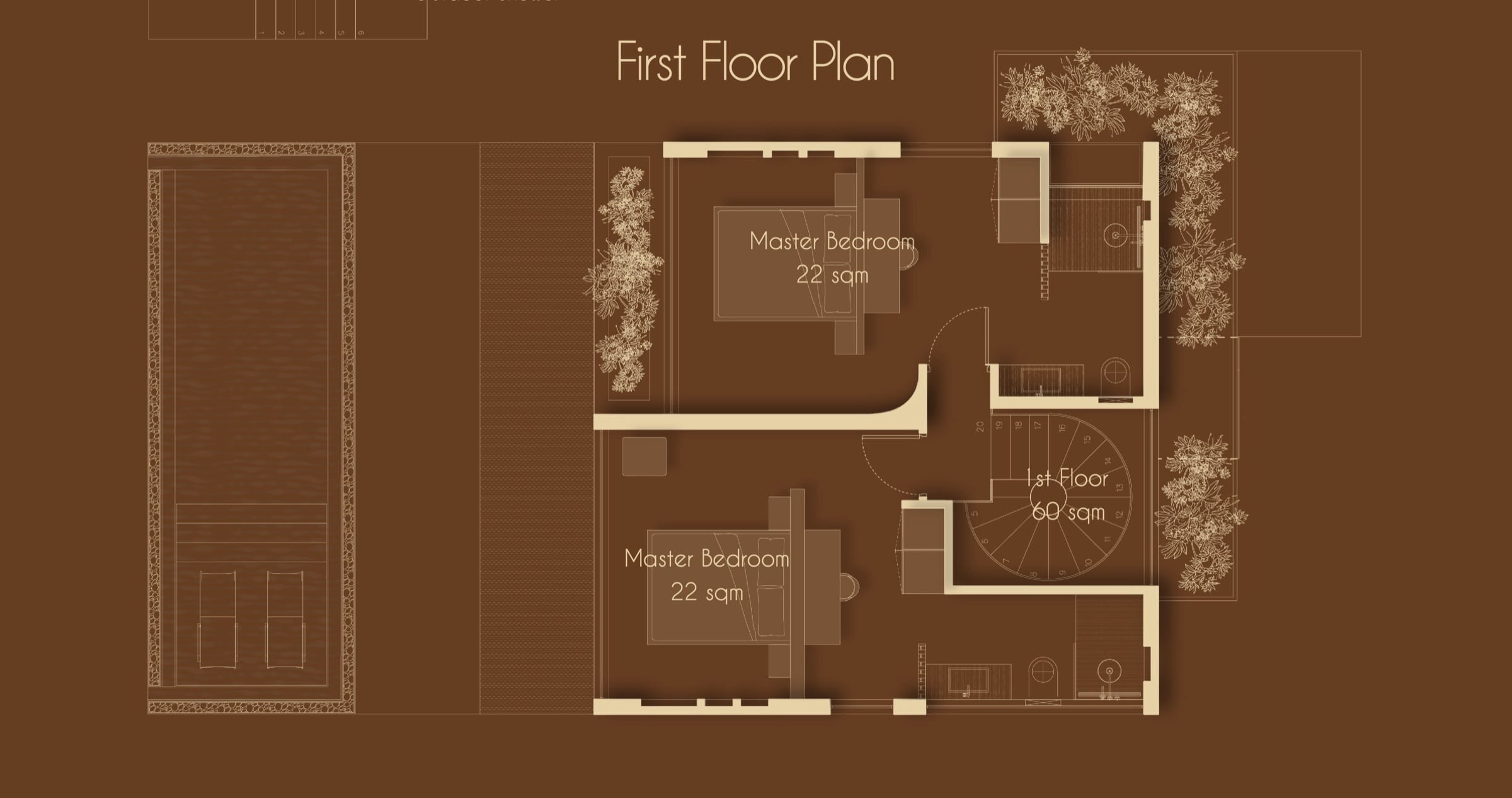 Villa 3BR / M first floor plan